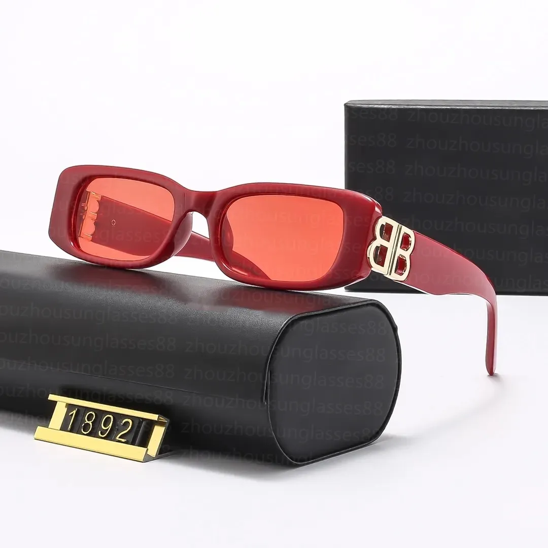 2024 Frau Luxus-Marken-Sonnenbrille für Männer und Frauen, Designer-Mode, kleine quadratische Unisex-Sonnenbrille, hochwertige Sonnenbrillen, Brillen, 0096, mit Etui