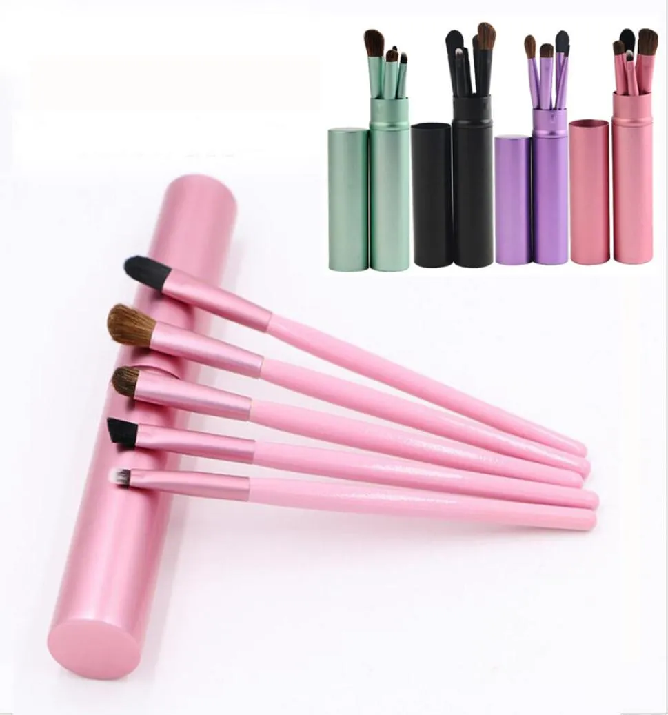 5pcs Travel Portable Mini Eye Makeup Brushes Set for Eyeshadow Eyeliner Eyebrow Lip Make Up Brushes kit Professional Tools RRA17664376816