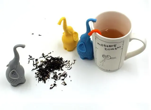 Dining & Bar Teapot Cute Elephant Silicone Tea Infuser Filter Teapot for Tea & Coffee Drinkware XB1