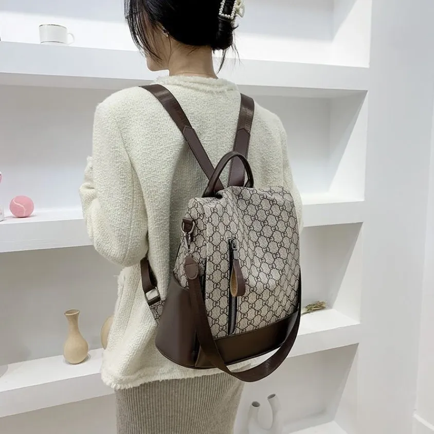 Designer Borsa a doppia spalla nuovo zaino per il tempo libero versatile moda doppio uso semplice borsa da donna di grande capacità Borse Outle312v