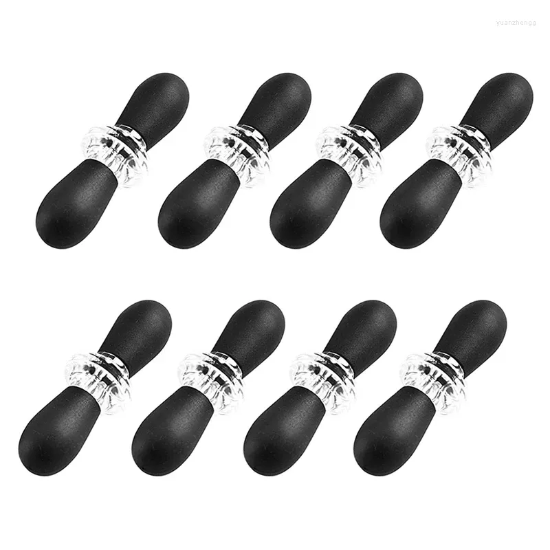 Fourchettes 8 pcs en acier inoxydable fourchette de maïs rack cob ustensiles de cuisine créatif petite tête ronde barbecue noir