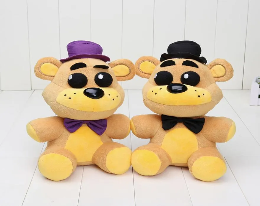 I lager 25cm fnaf fem nätter på Freddy039s Plush Toys Nightmare Fredbear Golden Freddy Fazbear fyllda leksaker Doll 2012044579304