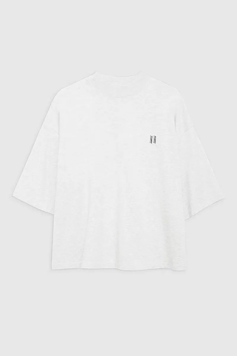 24ss Mulheres Designer T-shirt Clássico Carta Impressão Algodão Solto Tees Cinza Branco Manga Curta Tops