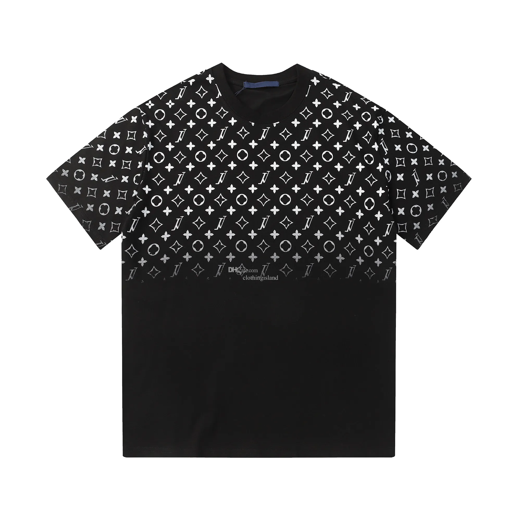 2024 Mens T-Shirt Designer New Casual 100 ٪ Pure Cotton Cotton Grolebl Classic Star Pattern Pattern زوجين قصير الأكمام قميصًا أبيض وأسود S-XL Size S-XL