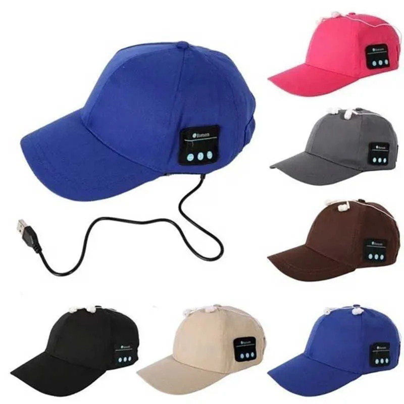 Cappello con lingua d'anatra musicale Cappello con auricolare Cappello con suono Cappello da sole alla moda Bluetooth che ascolta musica Cappello da baseball