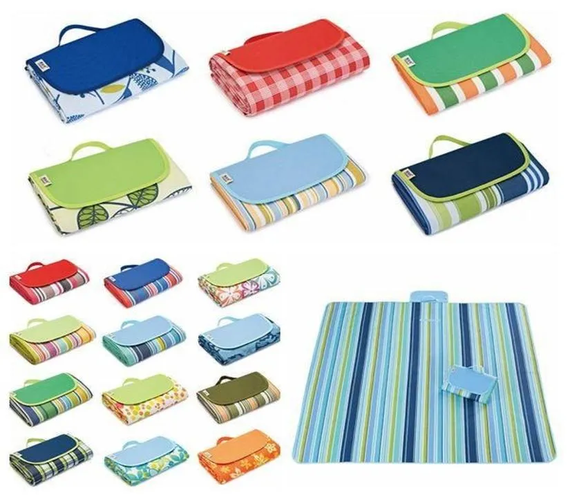 145 * 180cm Outdoor Sport Picnic Tappetini da campeggio Tappetino pieghevole portatile Tappetino da spiaggia Panno Oxford Tappeti per dormire Tapis De Camping PiqueNi2120271