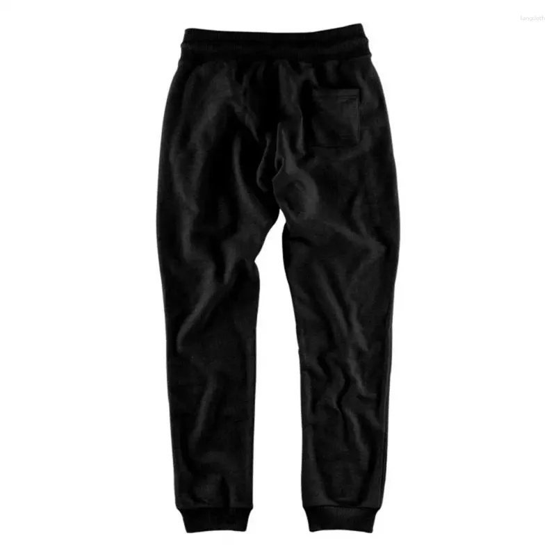 Pantalon pour hommes, bas à cordon de serrage, doux, décontracté, avec taille élastique, poches respirantes, bande ample à la cheville pour plus de confort