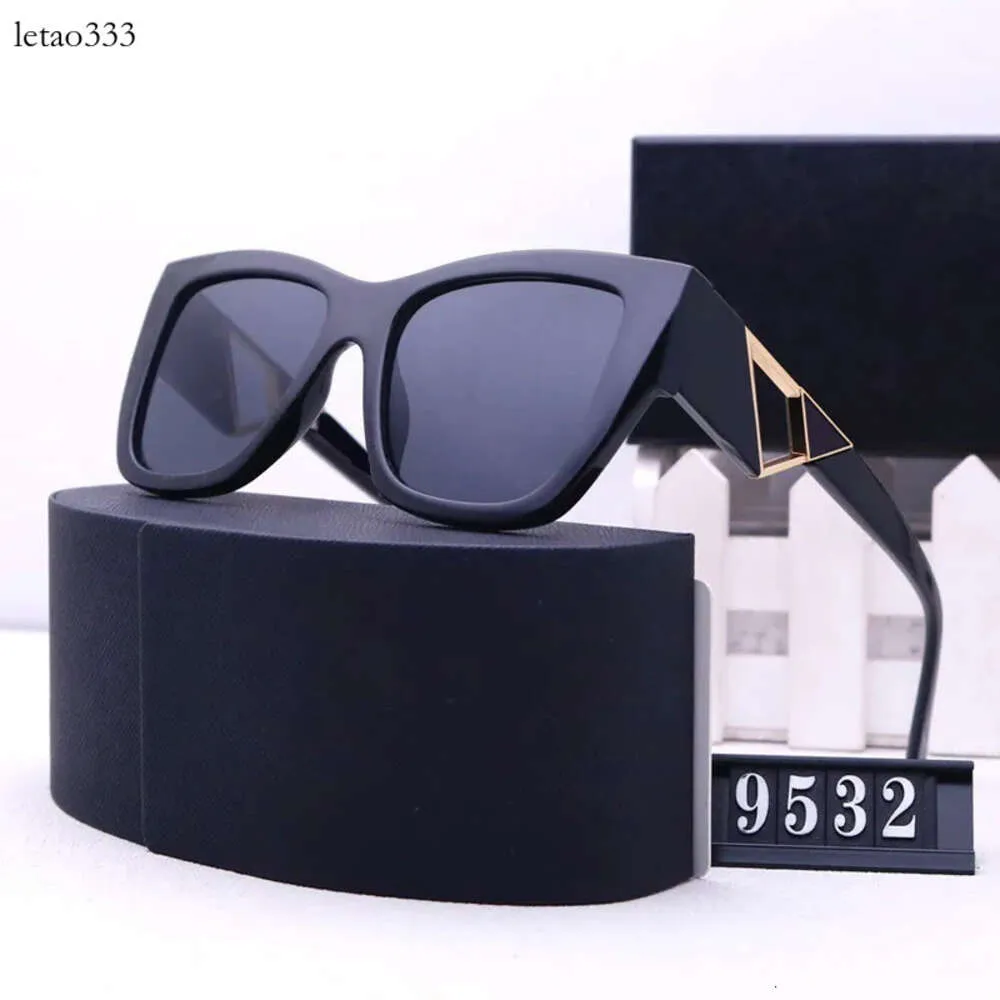 S Damen-Sonnenbrille, Polaroid-Linse, Designer-Schatten, Buchstabe, Herrenbrille, Senior-Brille für Damen, Brillengestell, Vintage-Sonnenbrille aus Metall mit Box