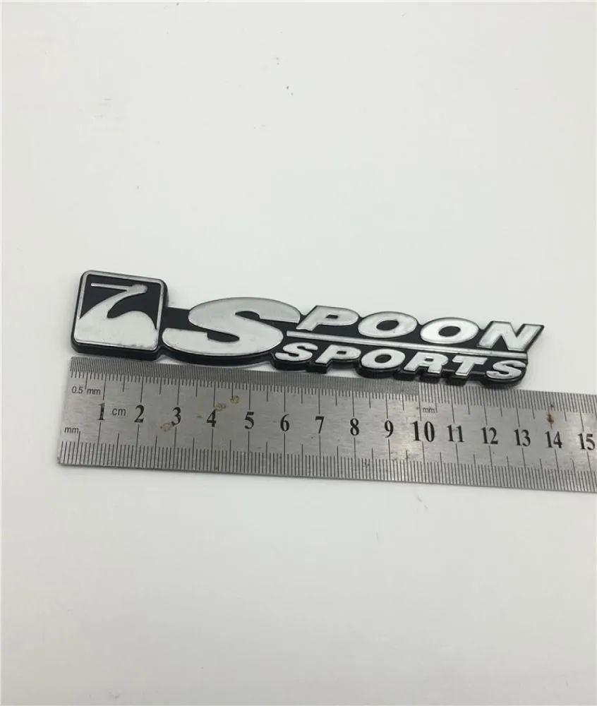 Anpassade produkter Spoon Sports Emblem Badge Sticker JDM Decal för Honda Civic Fit Jade6602649