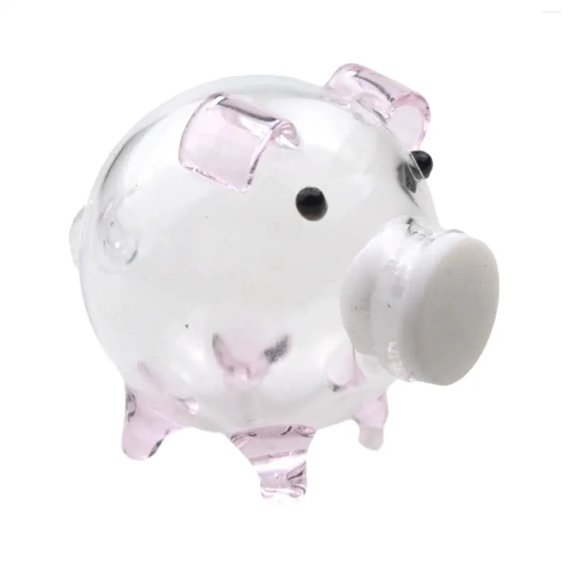 Dekorative Figuren, 60 mm x 40 mm, Sparschwein aus Glas, Geld, schöne Kleingeldbox, Tischdekoration, Spartopf für Kinder, Geburtstagsgeschenk, praktisch