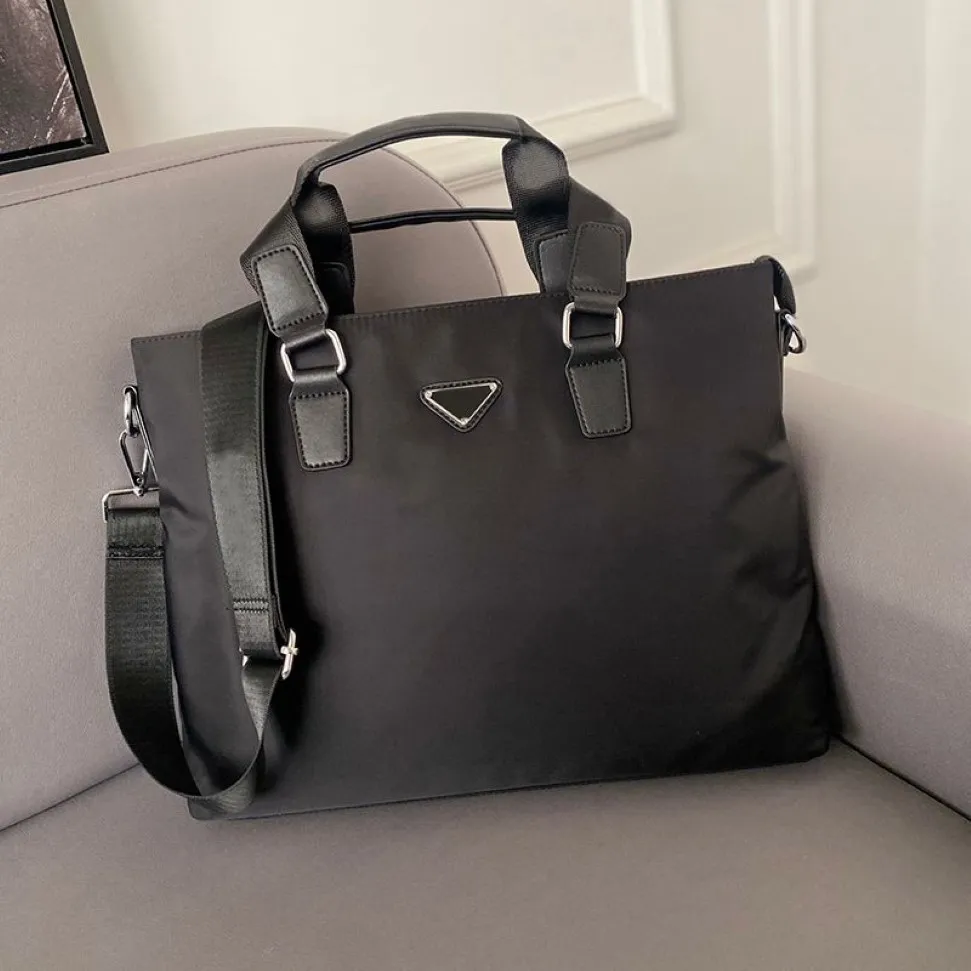 Valigetta di design Borsa per laptop in nylon Uomo Donna Borsa da lavoro a spalla Borse da uomo Borsa a tracolla Valigette di marca di lusso Frizione221x