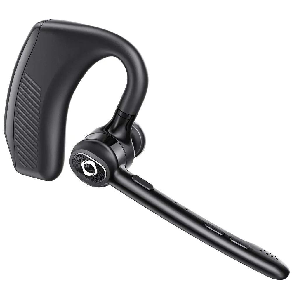 Casque sans fil Écouteur Bluetooth avec double microphone antibruit Casque mains libres Écouteur unique sur l'oreille Écouteur pour Iphone Samsung Android