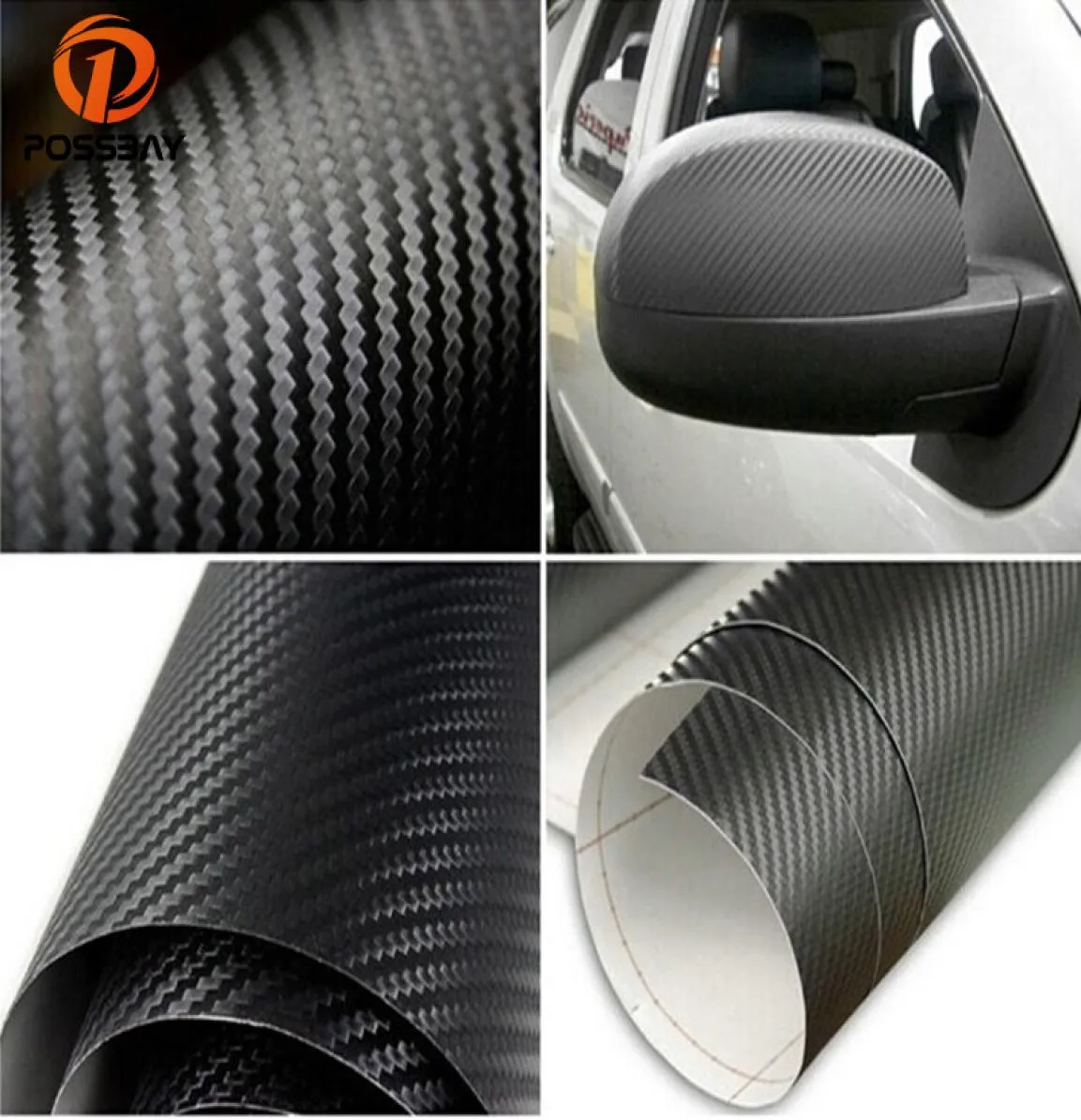 Ganze Carbon Faser Auto Aufkleber Vinyl Auto Wrap Blatt Rolle Film Auto Aufkleber 60x500 cm Motorrad Auto Styling zubehör4972543