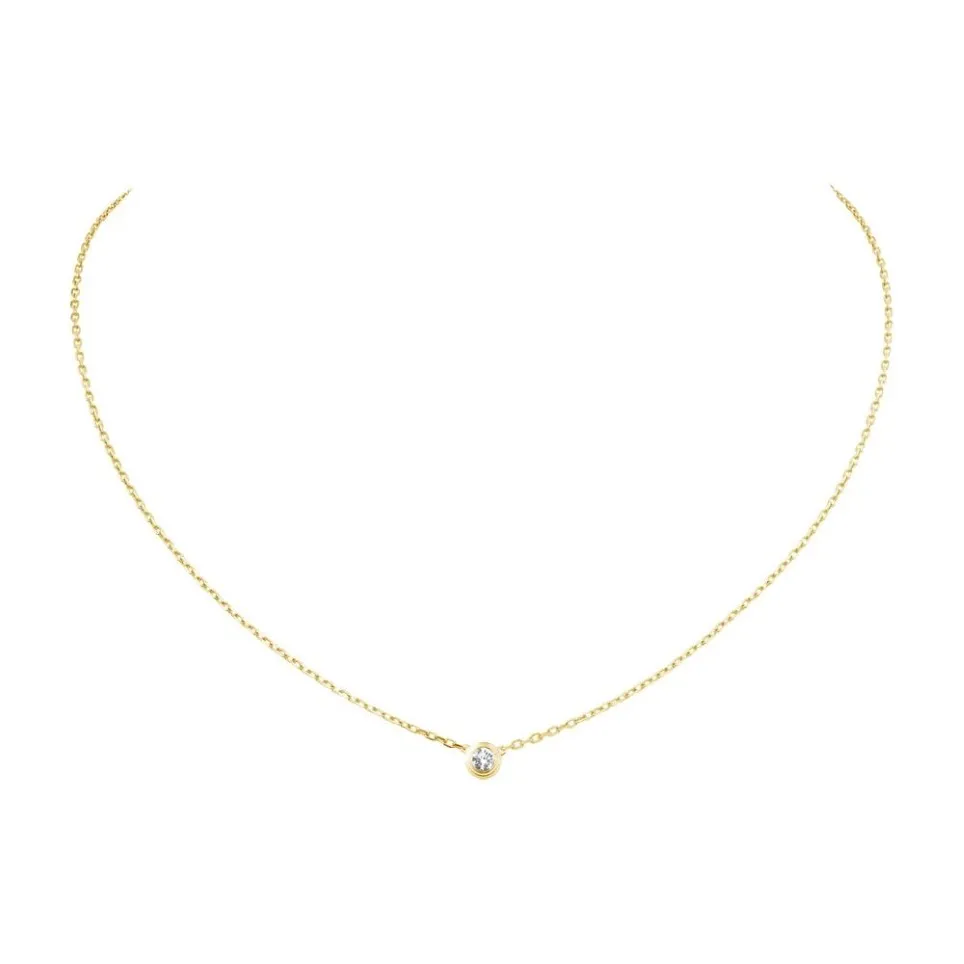 Designer smycken diamants legers hänge halsband diamant d'amour kärlek halsband för kvinnor flickor collier bijoux femme varumärke j323v