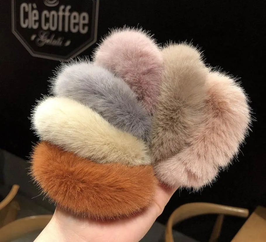 Girls Hair Accessories Tie Hairbands Bands Fur Teenage Kids Headbands Childrens Scrunchies Autumn Winter B74014335081