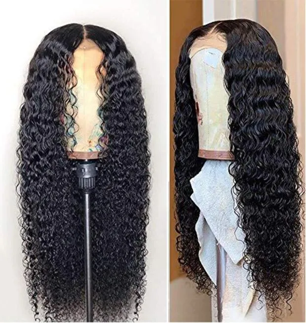 2020 Brazilian Water Wave Lace Wig With Baby Hair Arabella 180 Density PrePlucked For Women Remy Human Hair Wigs 4X4 Lace Closure 5930100