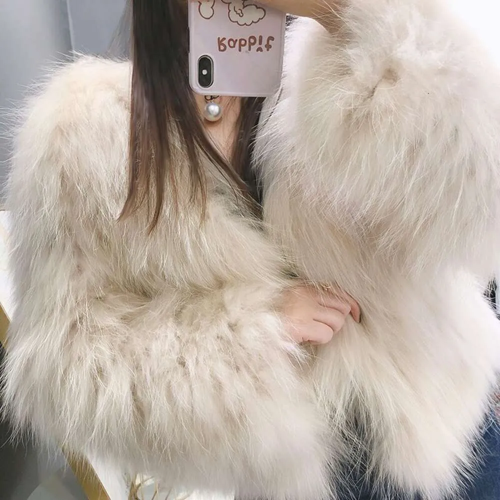 Płaszcz, tkanina szopa szopowa Krótka zimowa wersja koreańska, Haining Young Fashing Fox Furt 9997