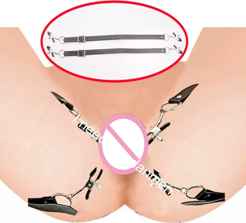 BDSM enveloppant autour du harnais de cuisse avec vagin Clampshands Pussyvaginallabia lèvres Spreper Bondagesexy Toys for Women5420634