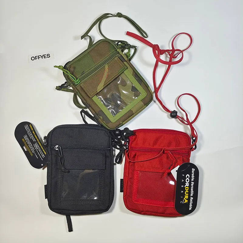 Ao ar livre 19 bolsa utilidade bolsa preta camuflagem vermelha viagens à prova d'água bolsa de pescoço bolsa bolsa de ombro de ombro de moda elegante sling bolsa de mensageiro Cordura