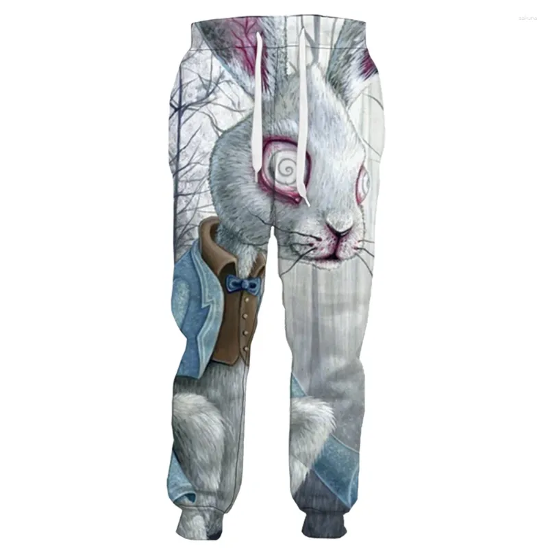 Pantaloni da uomo HX Fashion Animal Mens Scary Story 3D stampato Sportwear Pantaloni sportivi Casual Harajuku Streetwear Abbigliamento uomo