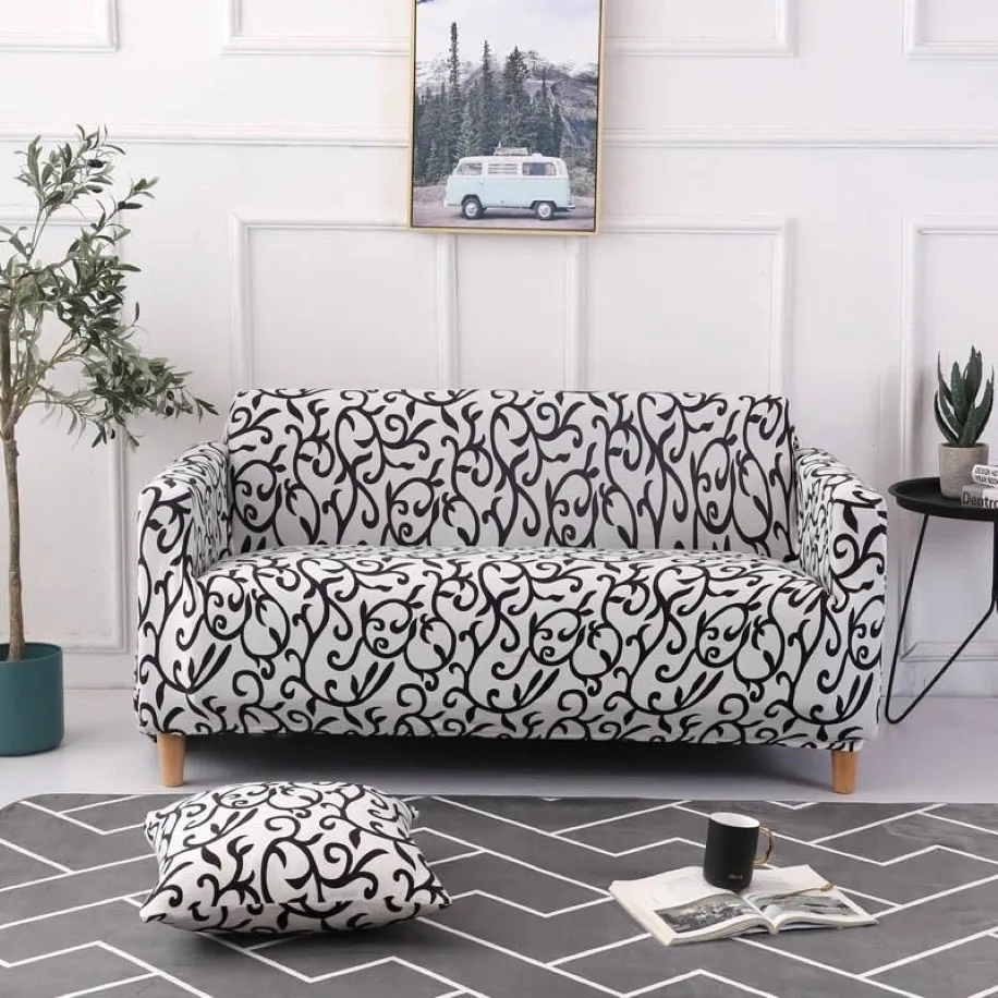 53 Sofa Cover Cotton All-inclusive Couch Couch Couch Elastyczne sekcja Sofa narożna dla zwierząt domowych Dekorowanie domu244Q