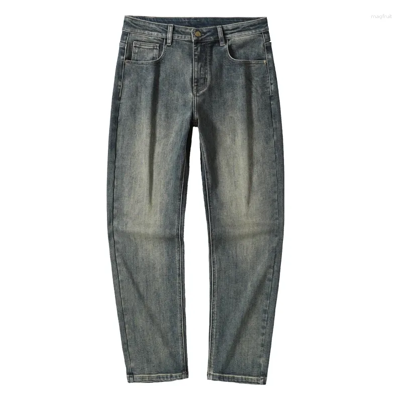 Jeans pour hommes Arrivée Printemps Rétro Denim Pantalon Coton Extensible Baggy Streetwear Pour Homme