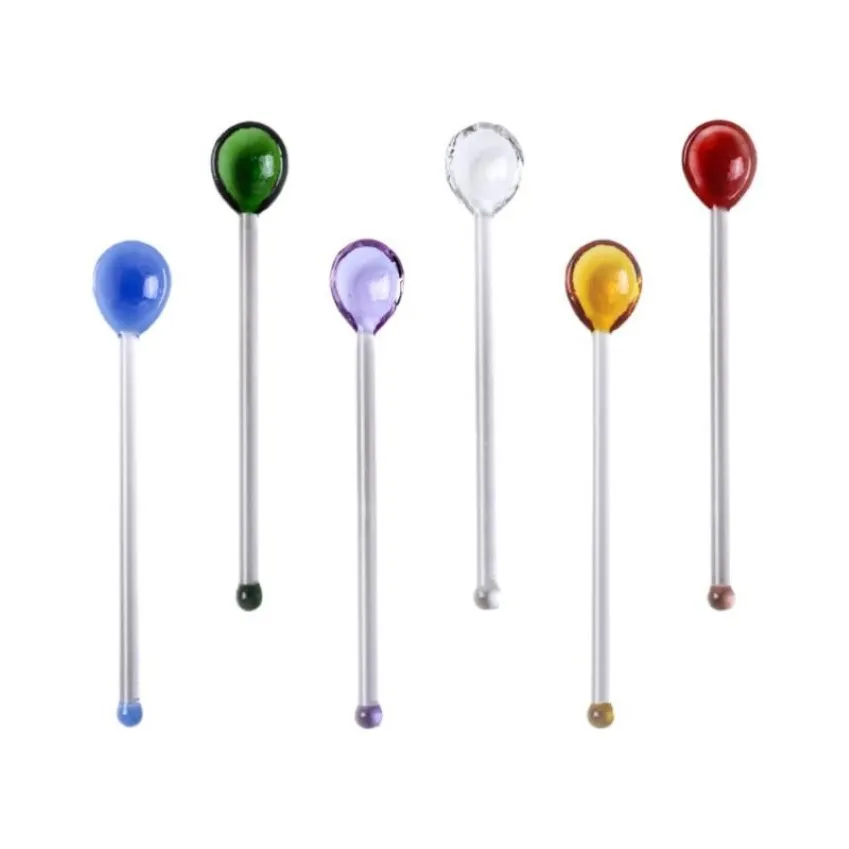 Löffel 6 Stück Swizzle Sticks Professionelle Haushaltsbar Verschiedene Farben215h
