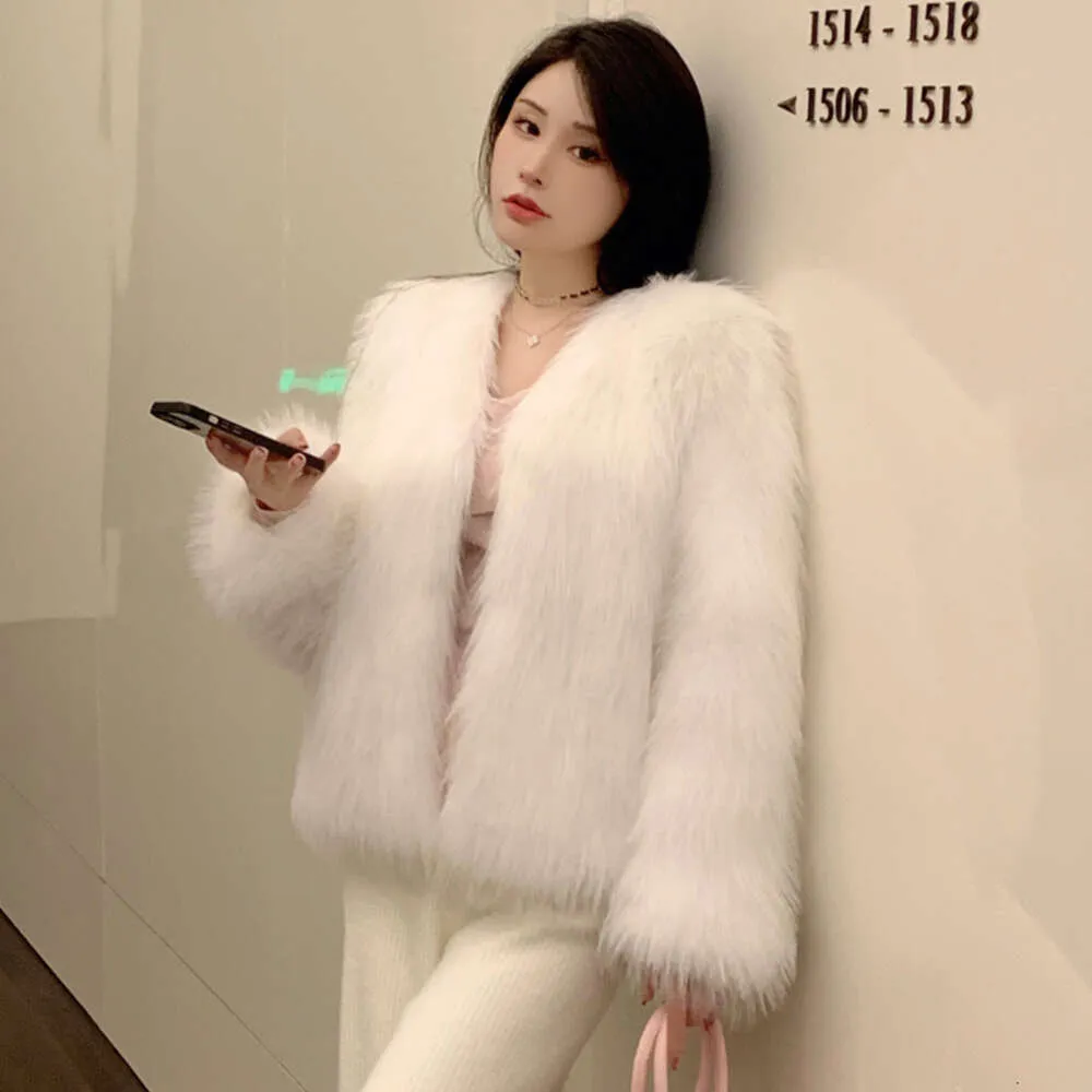 Forever Generation CC Fifth Fox Fox's New Winter Haining Youth Fur Coat 7857