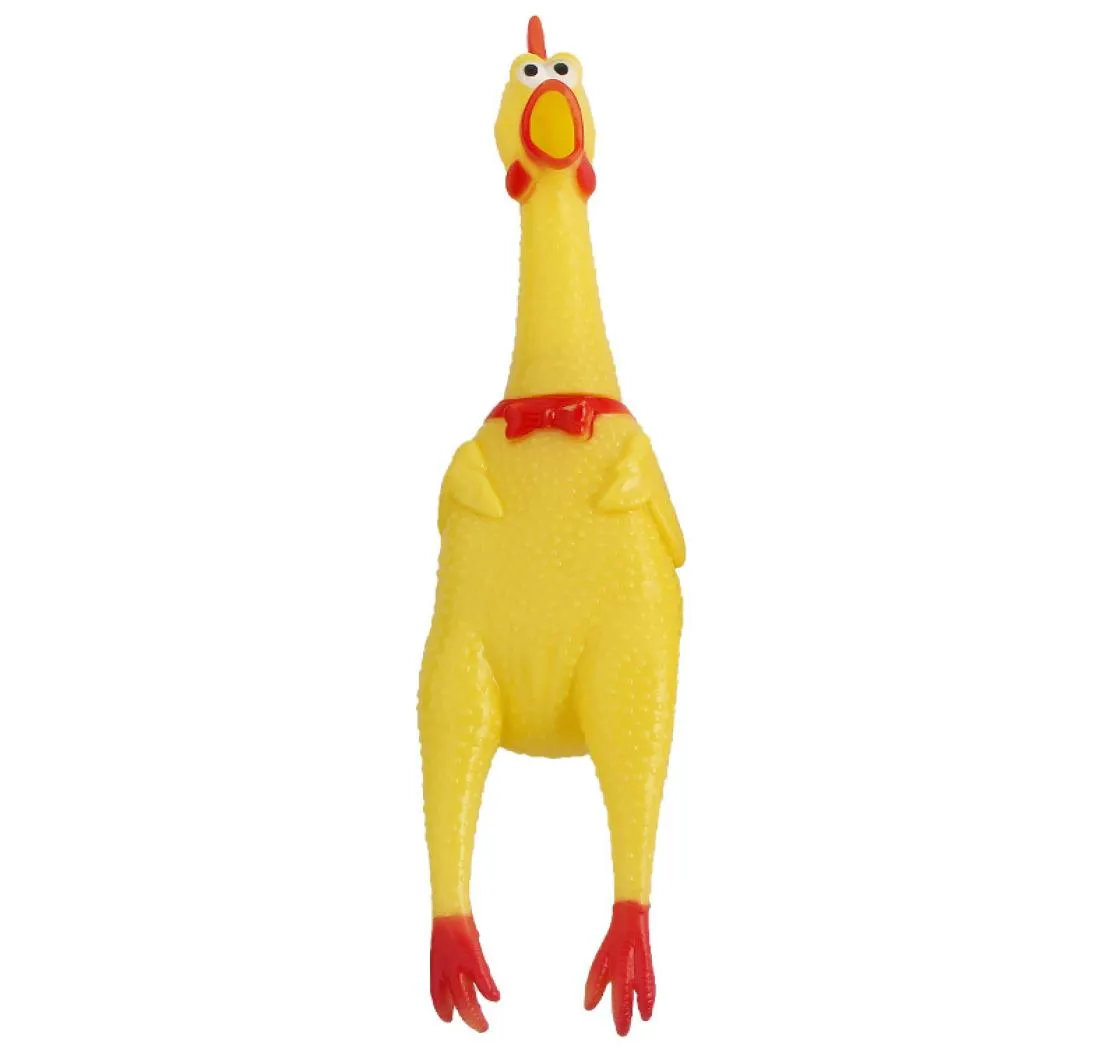 Screaming Chicken Squeeze Sound Toy Pets Dog Toys Product Shrilling Tool Squeak Vent chicken VT01051125540