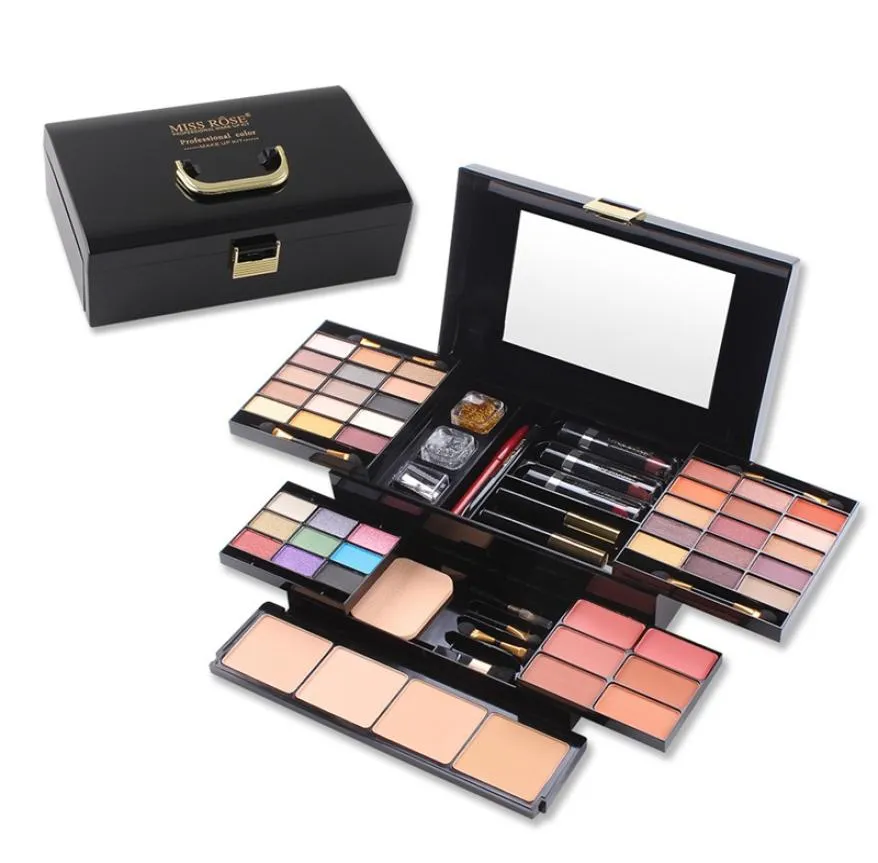 Set di trucchi Kit completo di 39 colori Ombretto Blush Evidenziatore Palette Scatole misteriose Set di rossetti De Maquillaje Kit di trucco S3141292724