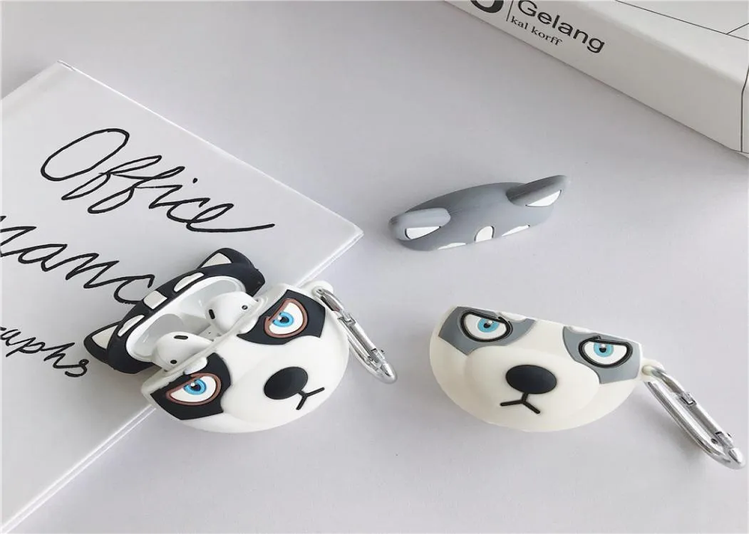 Moda airpods 12 caso bonito cão adequado para airpods pro3 geração fone de ouvido capa protetora personalidade criativa antifall cas4596218