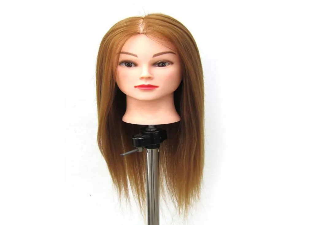 24quot 100 Synthetic Hair Hairdressing Cosmetology Mannequin Manikin Training Head Model With wig Clamp 4068179