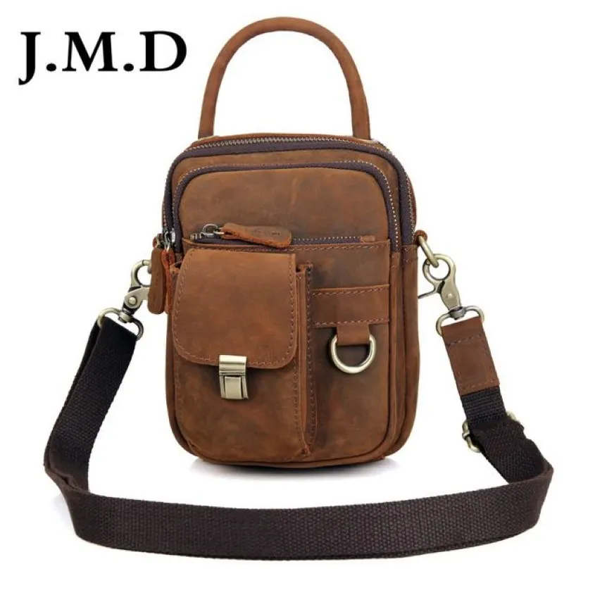 J M D Vintage en cuir véritable petit sac à bandoulière pour homme sac à main hommes sac à bandoulière sacs à main 1003B259H