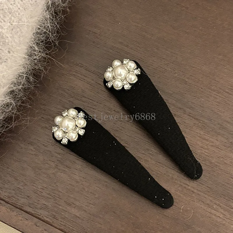 Flequillo fino y brillante de perlas Vintage para mujer, Clip Bb de pelo roto, Clip LATERAL versátil de alta calidad, accesorios para el cabello