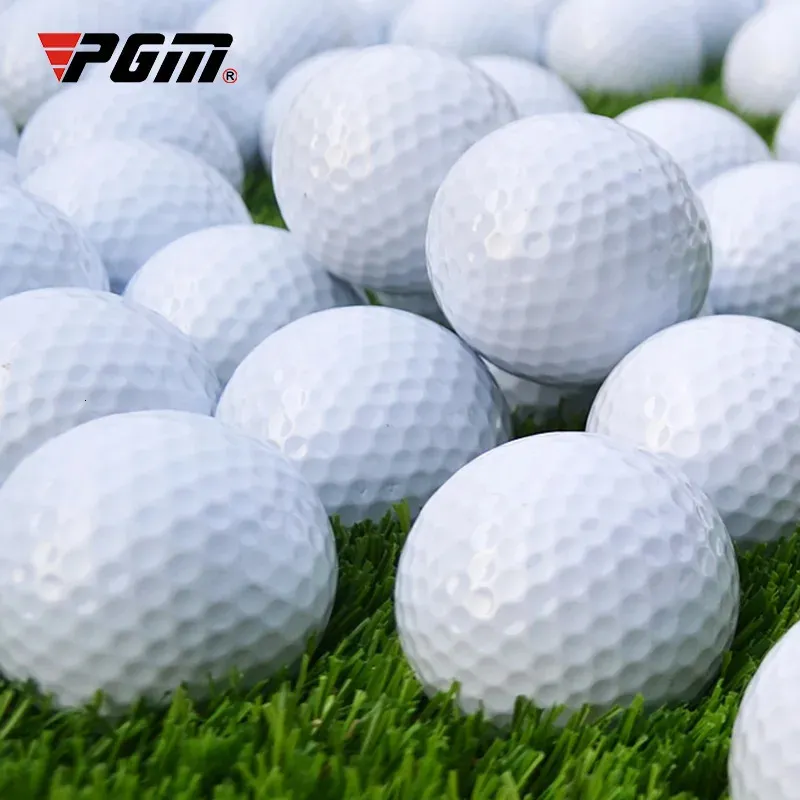 الجملة 10pcs PGM Double Layer Golf Golf Golf Swing Pressing Ball White Standard Blank Golf Ball القابلة للتخصيص 240301