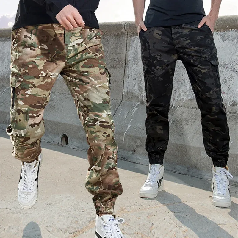 Pantaloni mege marchio jogger tattico pantaloni americani camuffage pantaloni cargo streetwear uomini lavorano i pantaloni indossano resistenti urbani primavera autunno