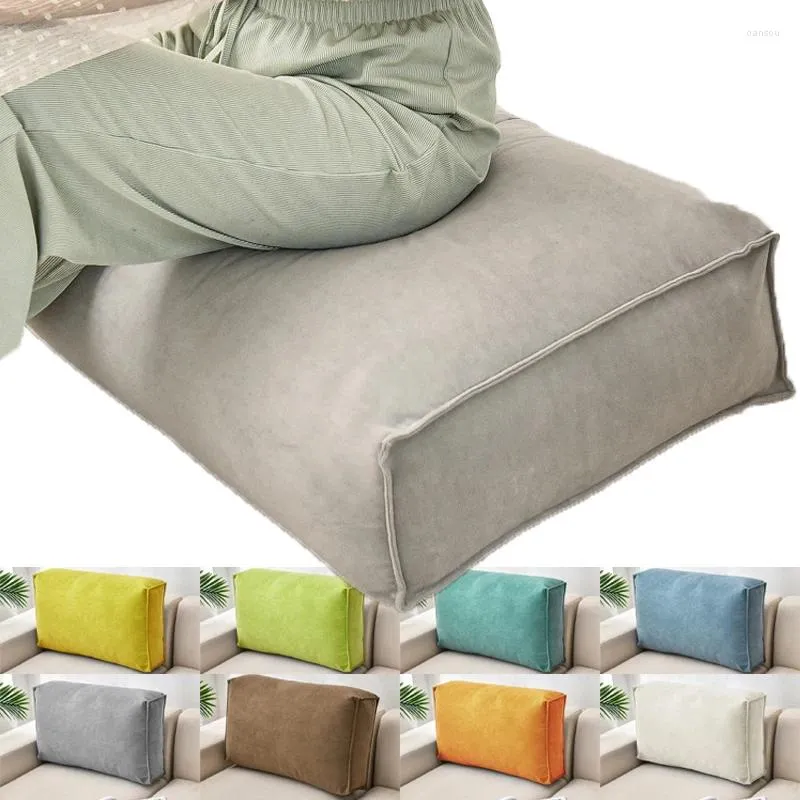 Pillow 1PC Solid Color Winter Thick Sofa Home Office Decoration Long Seat High-Quality Tatami Mat 60x12x45cm