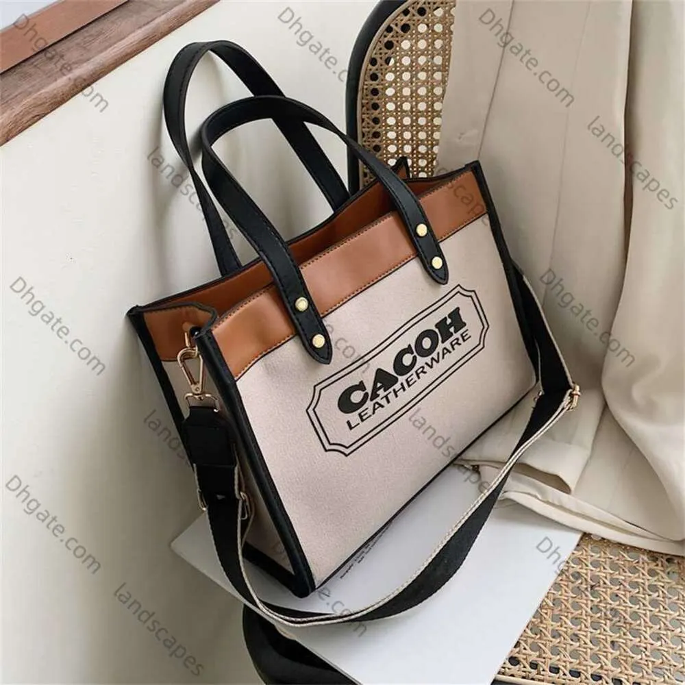 Handheld Canvas Womens New Fashion Ins Network Popularna torba na litery TOTE TOTE TOTE Model