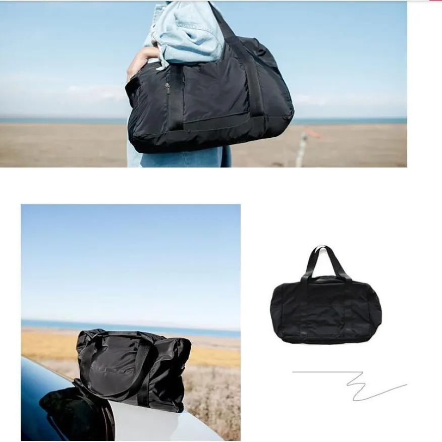 55cm luxe ontwerpers tassen mode mannen vrouwen reizen plunjezak lederen bagage handtassen grote contrast kleur capaciteit sport 66242n