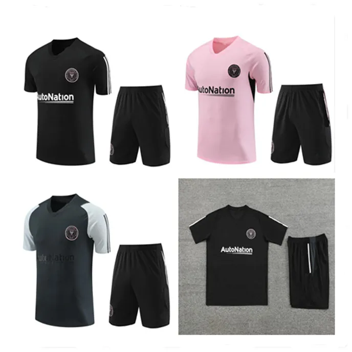 23 24 Miami new MESSIS Soccer tracksuit Jerseys 2023 2024 MATUIDI HIGUAIN football swear Short sleeves uniforms training suit Sportswear kit
