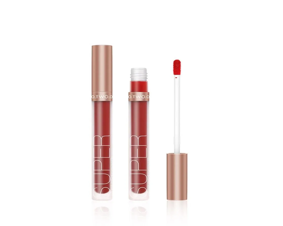 Whole Lip Gloss Liquid Lipstick Matte Lip Cosmetic Lightweight Glaze Long Lasting Tint Waterproof 12 Color Lips Make Up Tools3907065