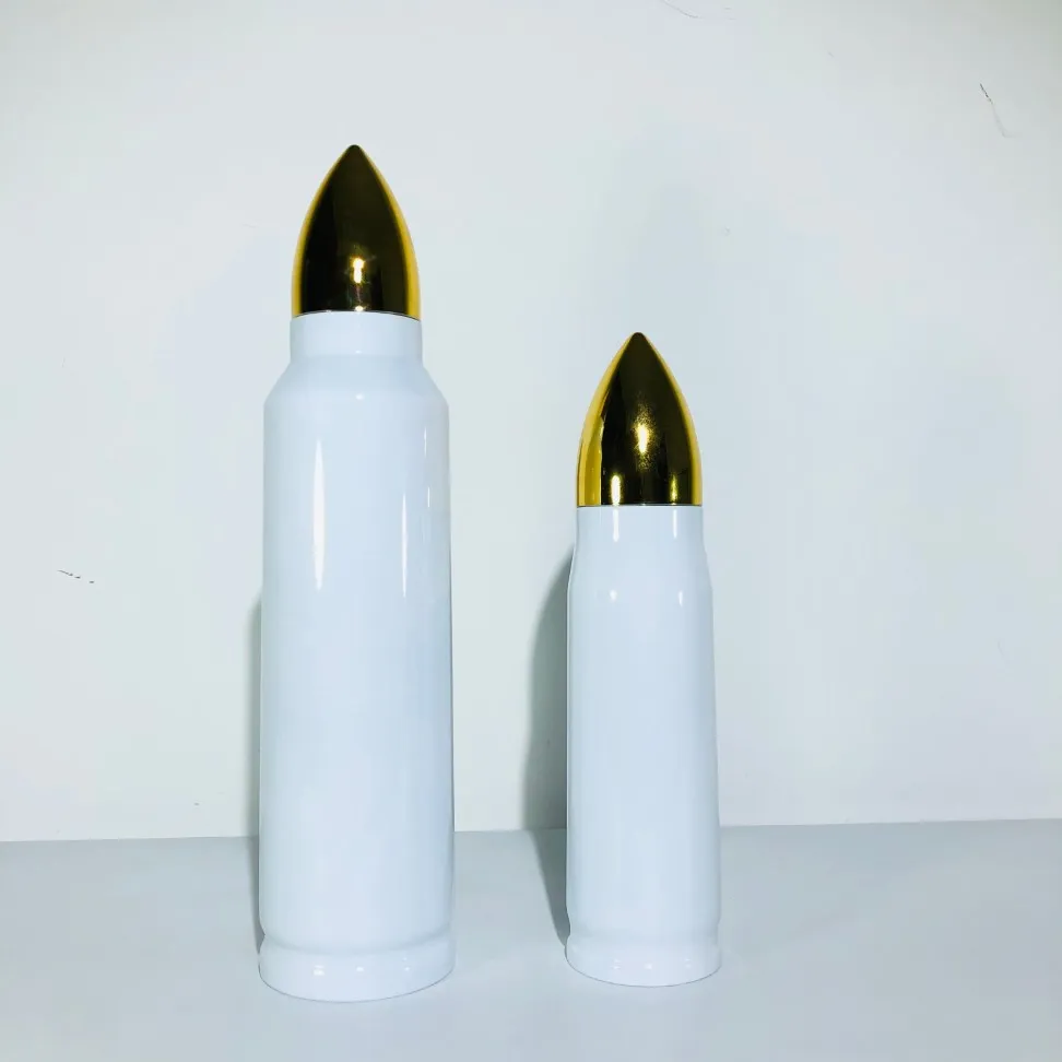 US Warehouse 17 uncji 34 unz sublimation Bullet Cup Rakiety Tubls Stal nierdzewna Kreatywna kolba próżniowa termos podwójna ściana insulat264g