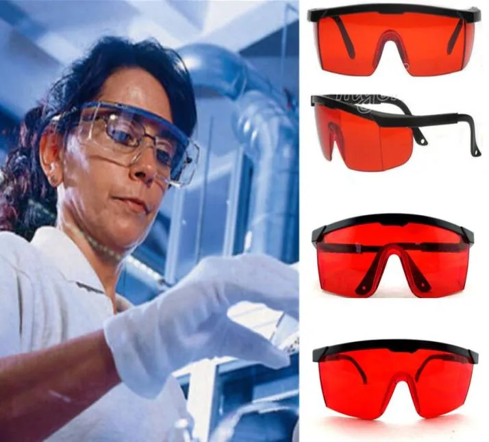 Lunettes industrielles de sécurité bleues, cadre rouge réglable, protection dentaire, anti-laser, teintées, coupe-vent, anti-éclaboussures, sécurité 6788276