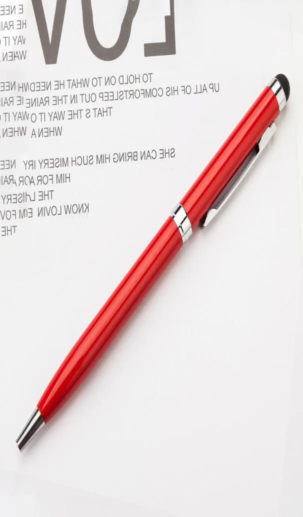Touch Screen Ballpoint Pen Metal Durable 10mm Ballpoint Pen Fashion Oil Ballpoint Pens Writing Supplies Advertising Gift WVT17759550646