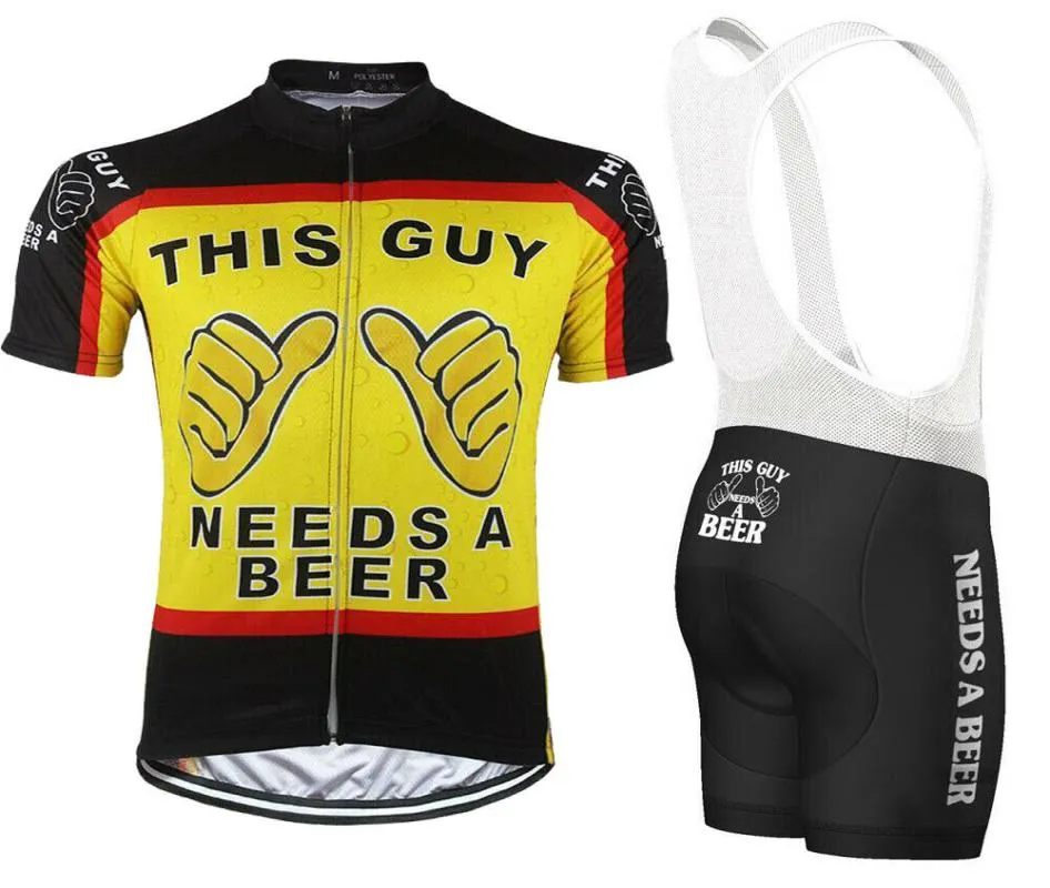 2021 This Guy Needs a Beer maglia della squadra di ciclismo pantaloncini da bici 19D set Ropa Ciclismo MENS MTB estate PRO BICICLETTA Maillot fondo coagulo8421611