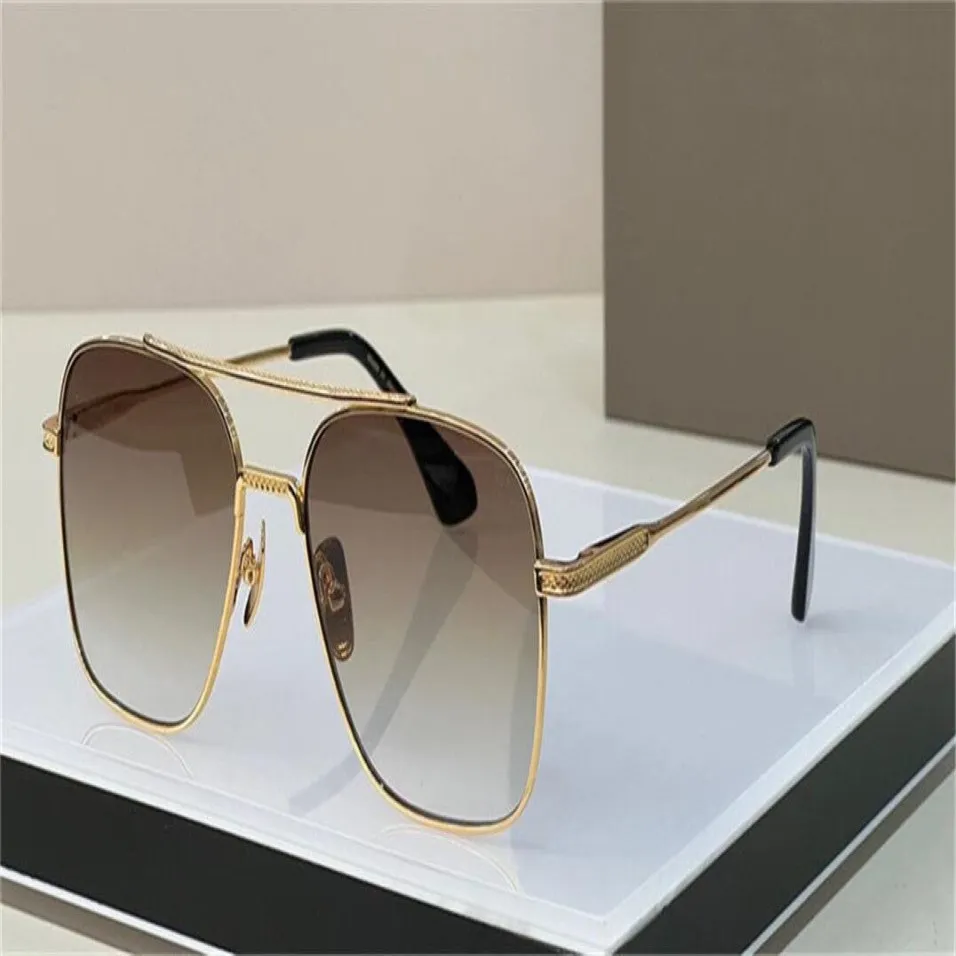 sunglasses 07 men design metal vintage glasses fashion style square frame UV 400 lens with case top quality323U