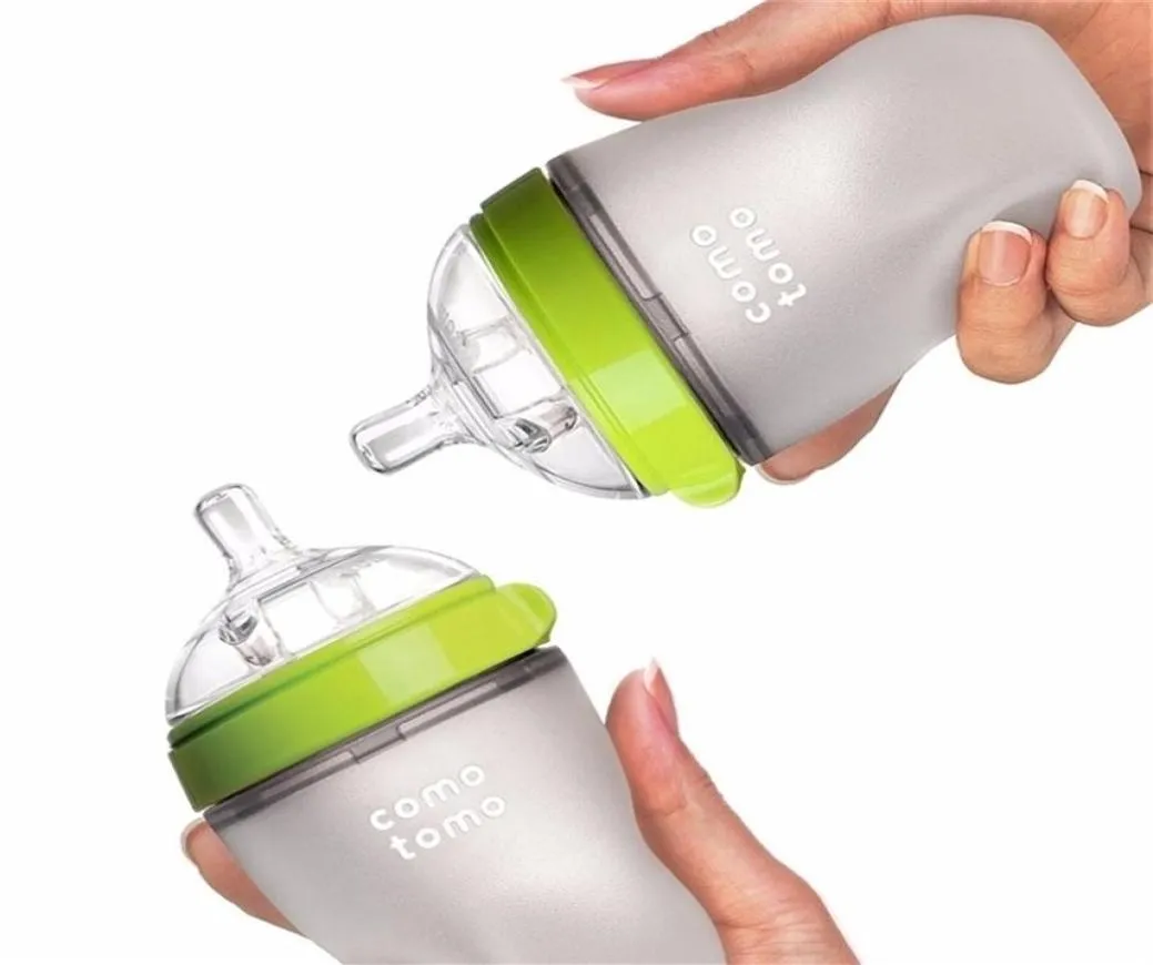 Mamadeira A Baby Bottle Green 250ml8oz pink 150ml5oz baby milk feeding bottle with handle 220414210E2831326