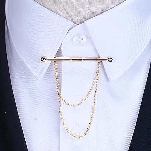 Hot Sale Brooches High-end Personality Fashion Brooch Tassel Chain Clip Collar Button Down Shirt Pin 2478
