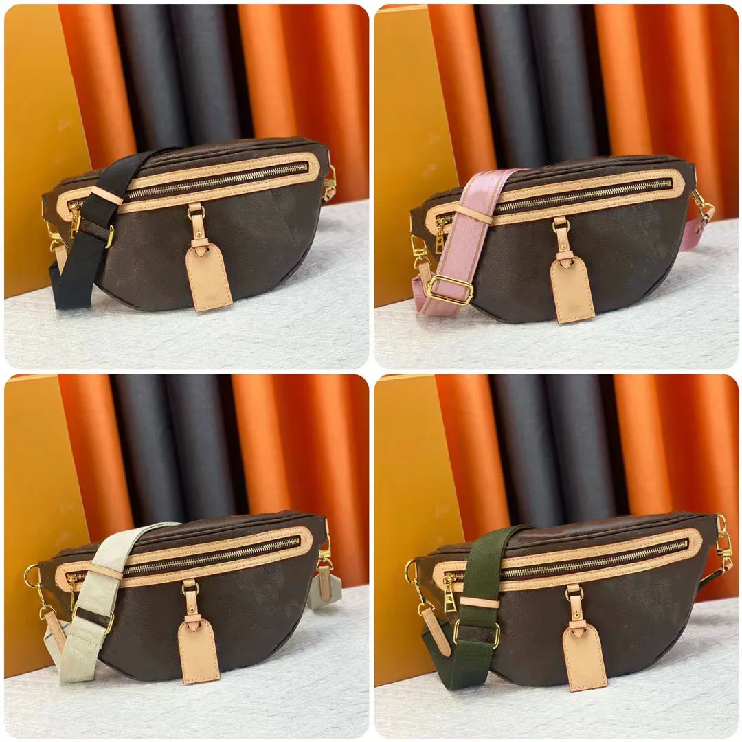 Luxurys Bum Bag Högkvalitativ midja påsar Designer Väskor Crossbody Bag Fanny Pack Women Handväska Kvinna Män läder axelväska Messenger Handväskor Lady Bag Belt Bag 43644