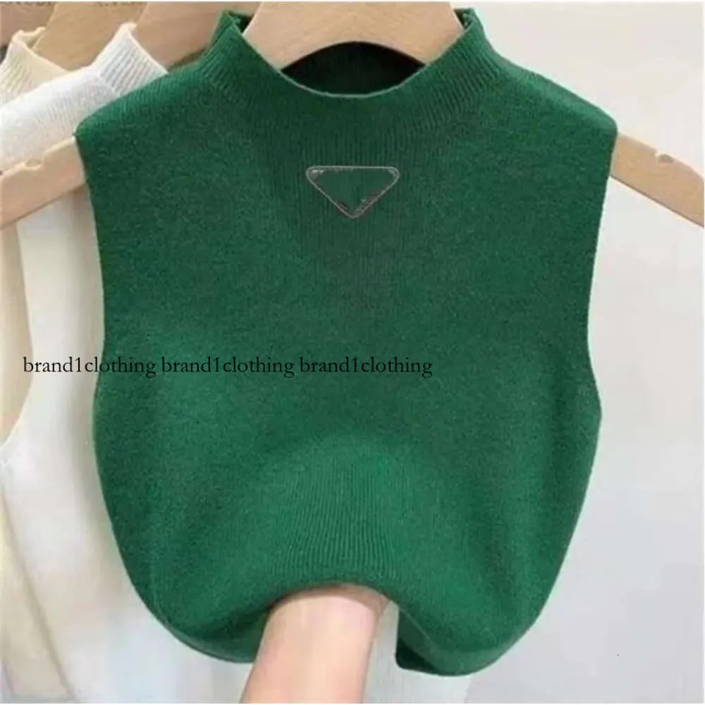 2023 NEUE Sommer Kurze Designer Kleiden Frauen Stricken Sexy Basis Shirt Licht Dünne Brief Stickerei für Frau Weste Top weste Jumper Frau